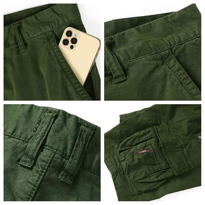 L'MONTE Imported Men's Relaxed Fit Outdoor Multi-Pocket Cotton short My Store