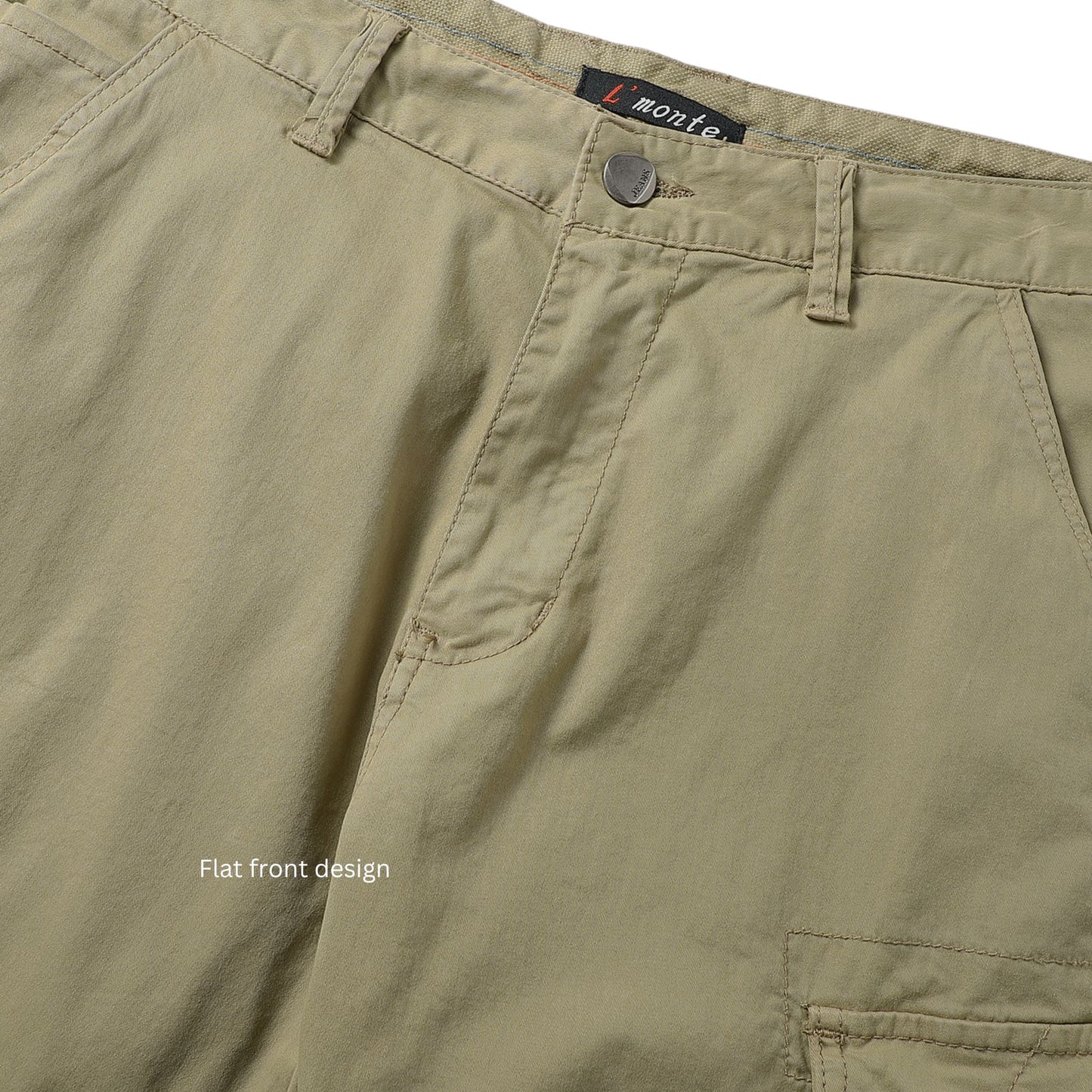L'MONTE Men's Imported Cotton Khaki Casual Shorts My Store