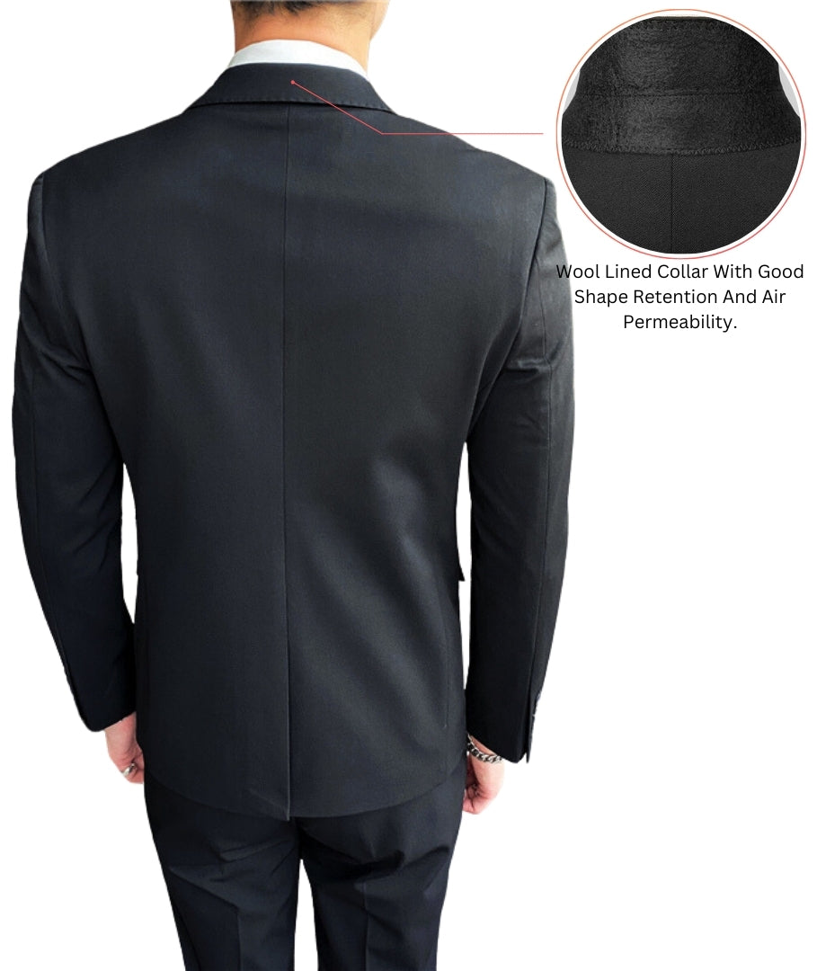 L'MONTE Imported 2 Piece Suit Blazer for Men Formal Slim Fit Two Button Closure Coat(BLPLM96002) My Store