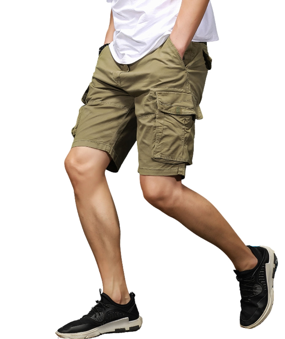 L'MONTE Imported Men's Cotton Casual Khaki Cargo Shorts My Store