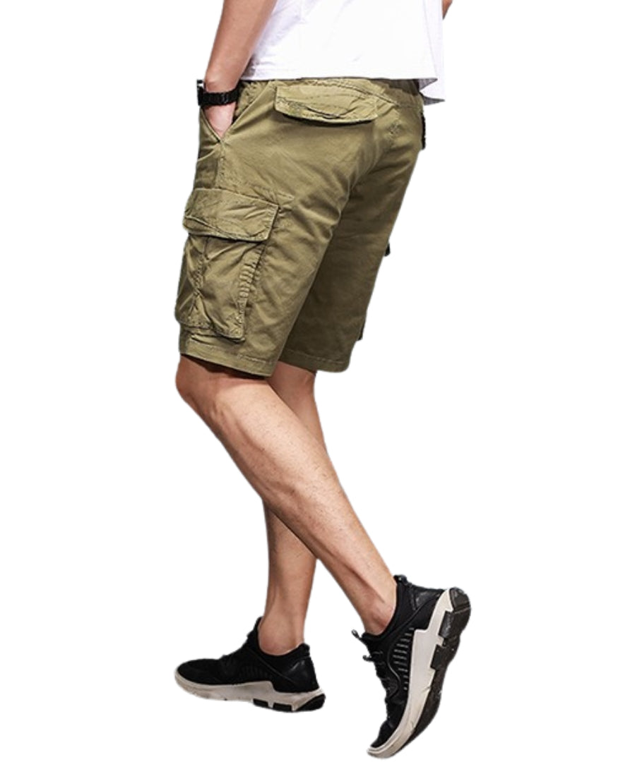 L'MONTE Imported Men's Cotton Casual Khaki Cargo Shorts My Store