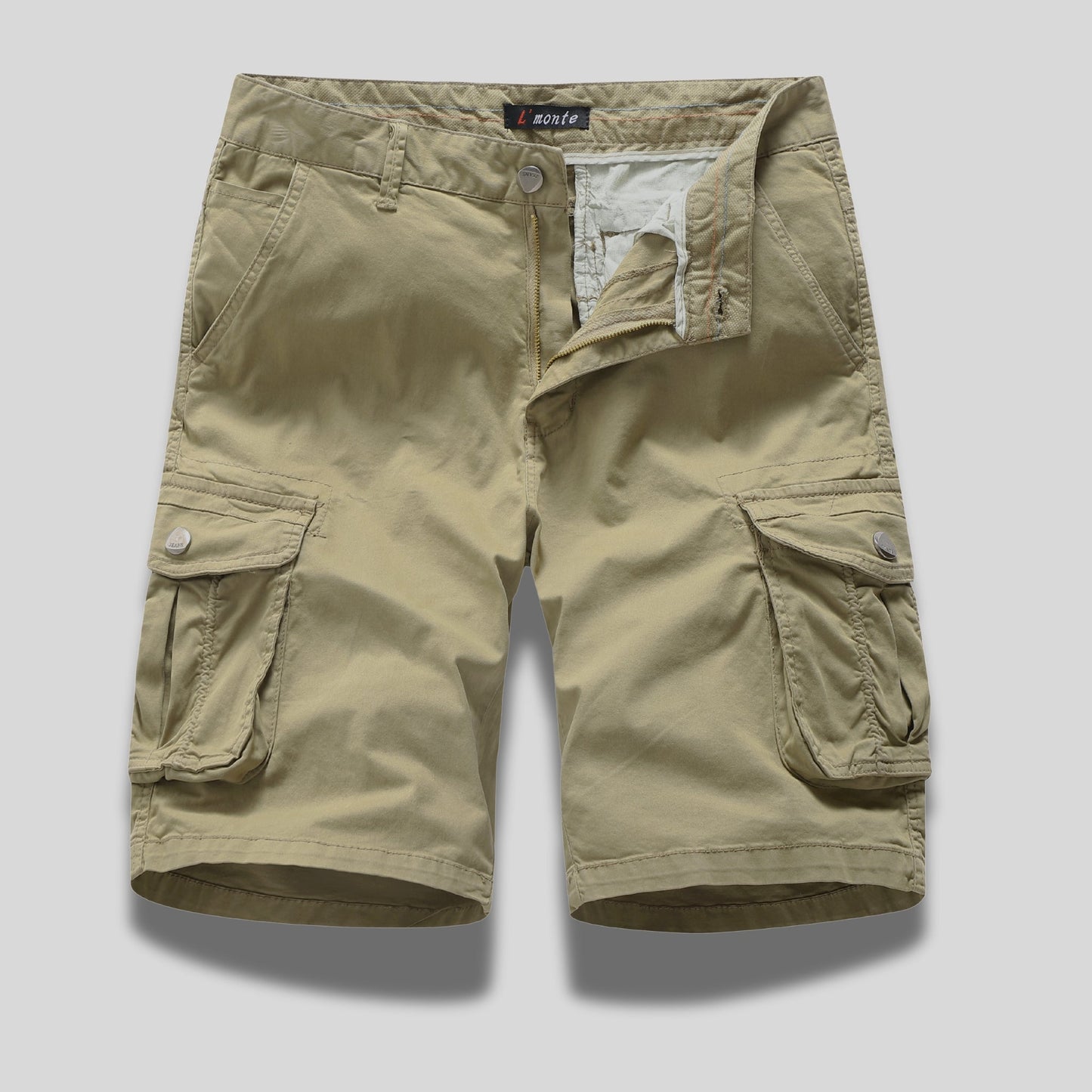 L'MONTE Men's Imported Cotton Khaki Casual Shorts My Store