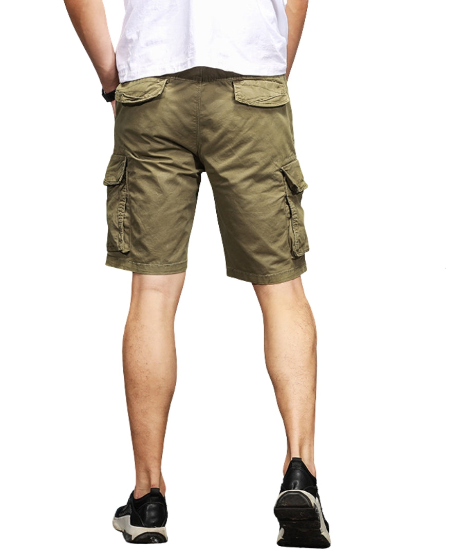 L'MONTE Imported Men's Cotton Casual Khaki Cargo Shorts My Store