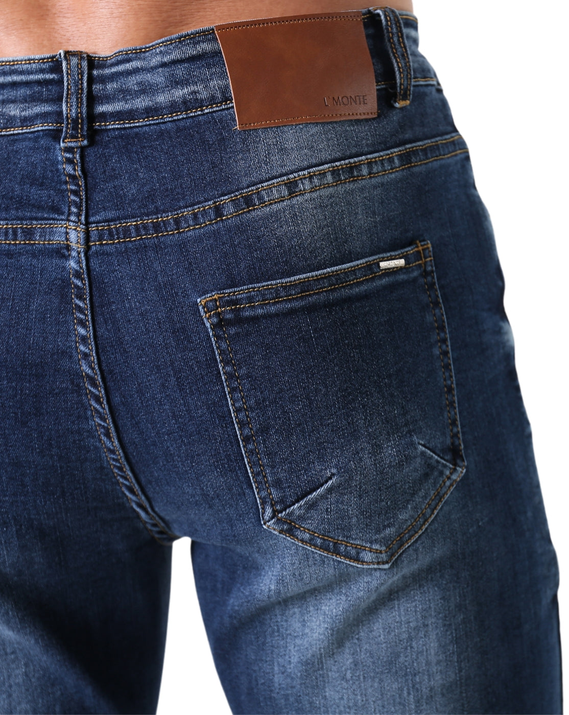 L'MONTE Imported Denim Jeans Pant for Men Blue Stretchable Jeans My Store