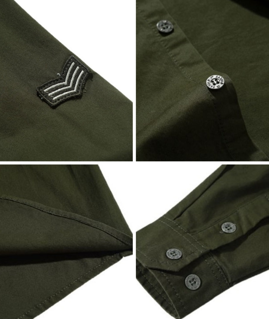L'MONTE Men's Full Sleeves Cargo Shirts for Men(SHILMF8521) My Store