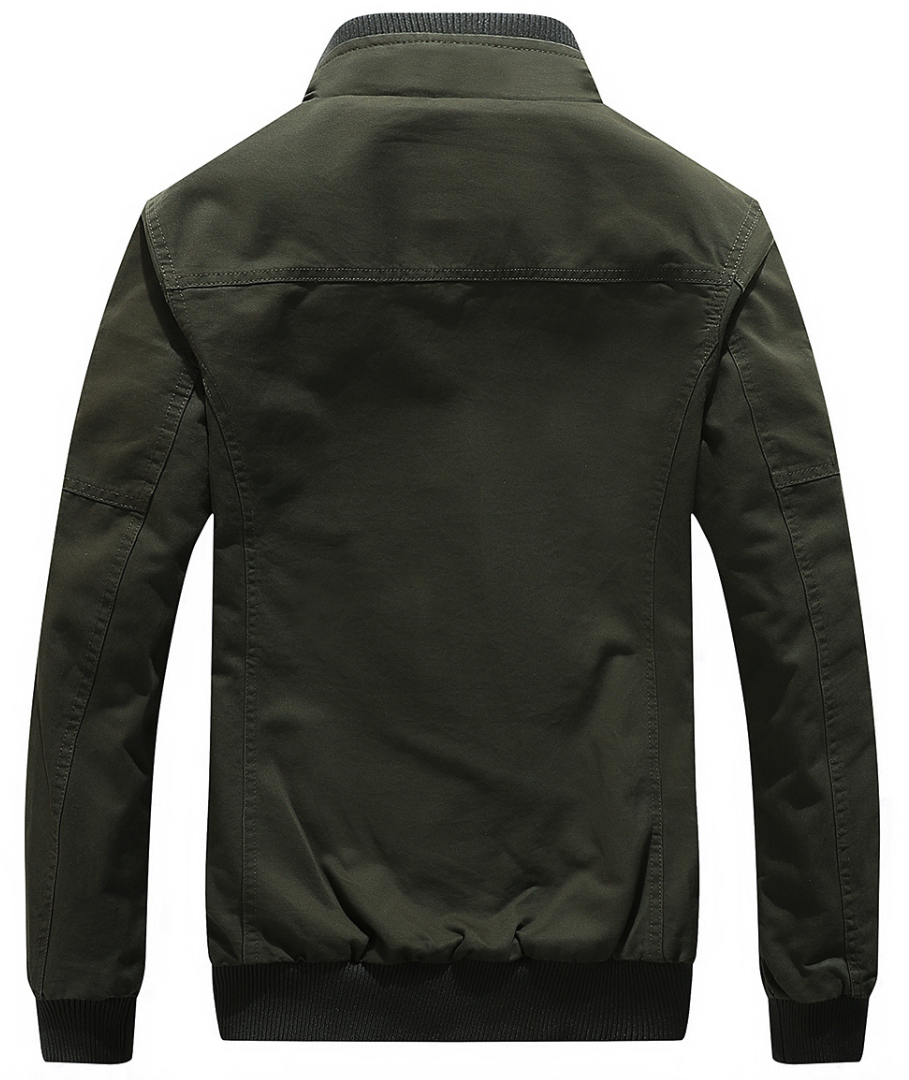 L'MONTE Men's Black Casual Bomber Jacket My Store
