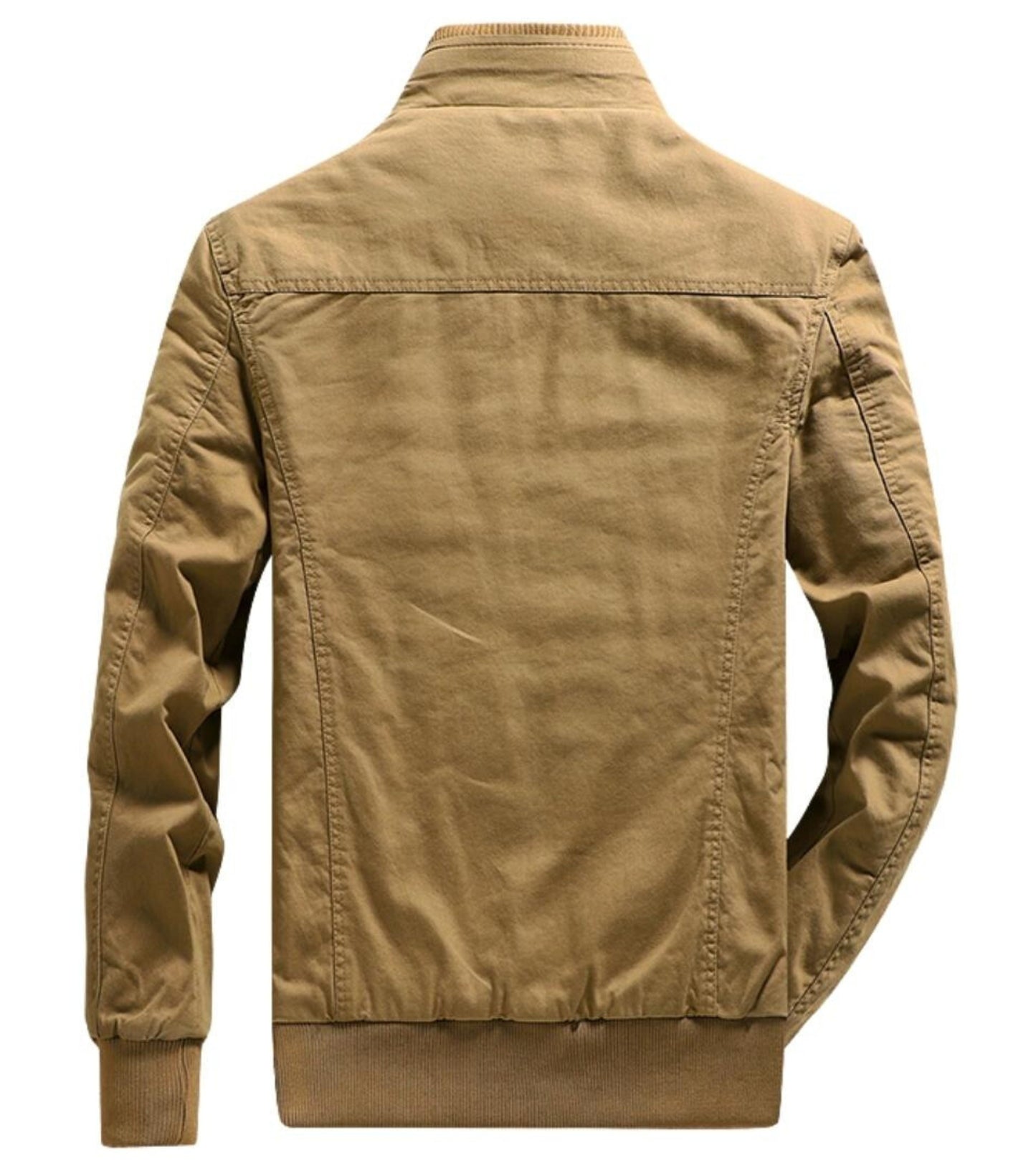 L'MONTE Men's Khaki Military Style Cargo Cotton Jacket My Store