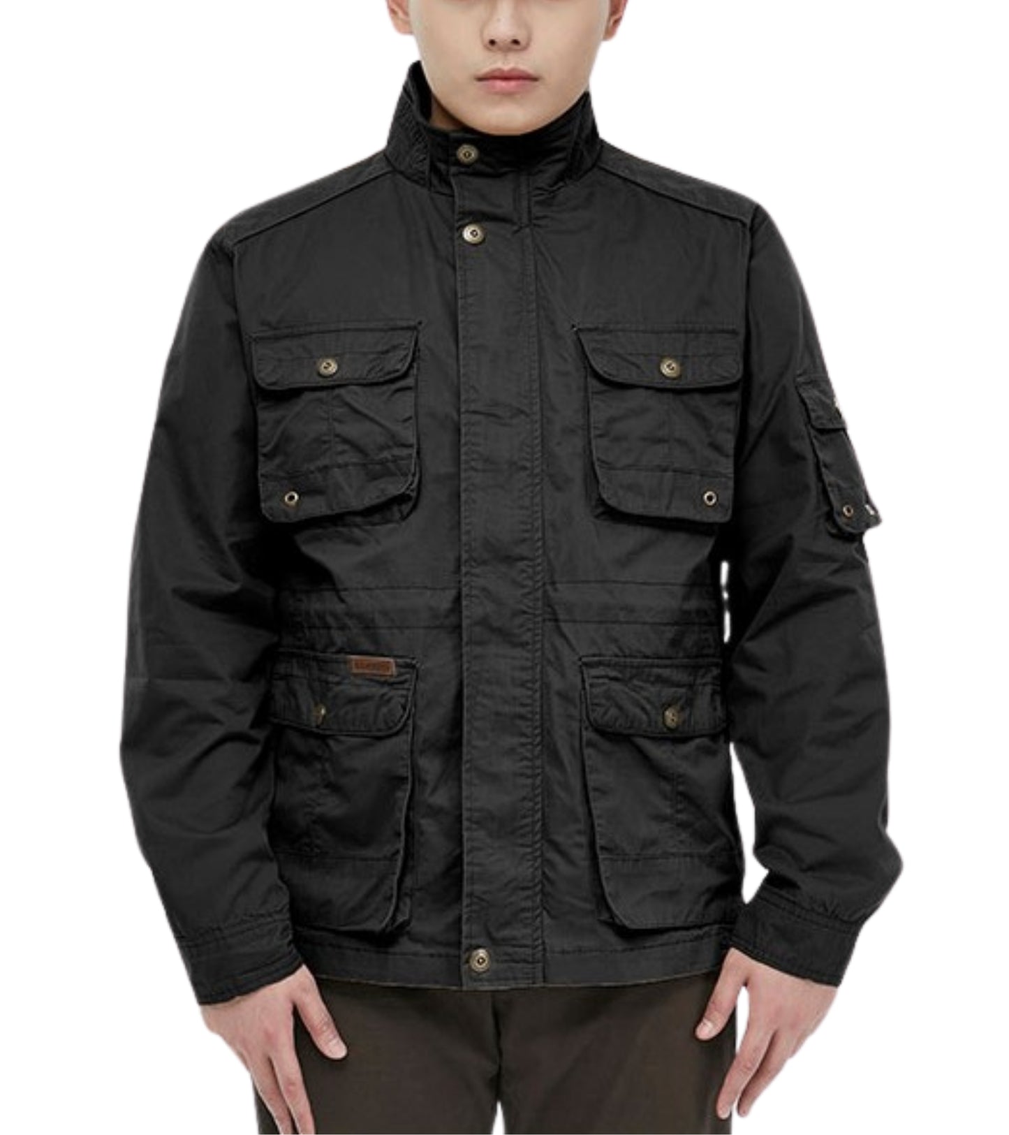 L'MONTE Men's Black Cotton Outdoor Jacket For Mild Winter My Store