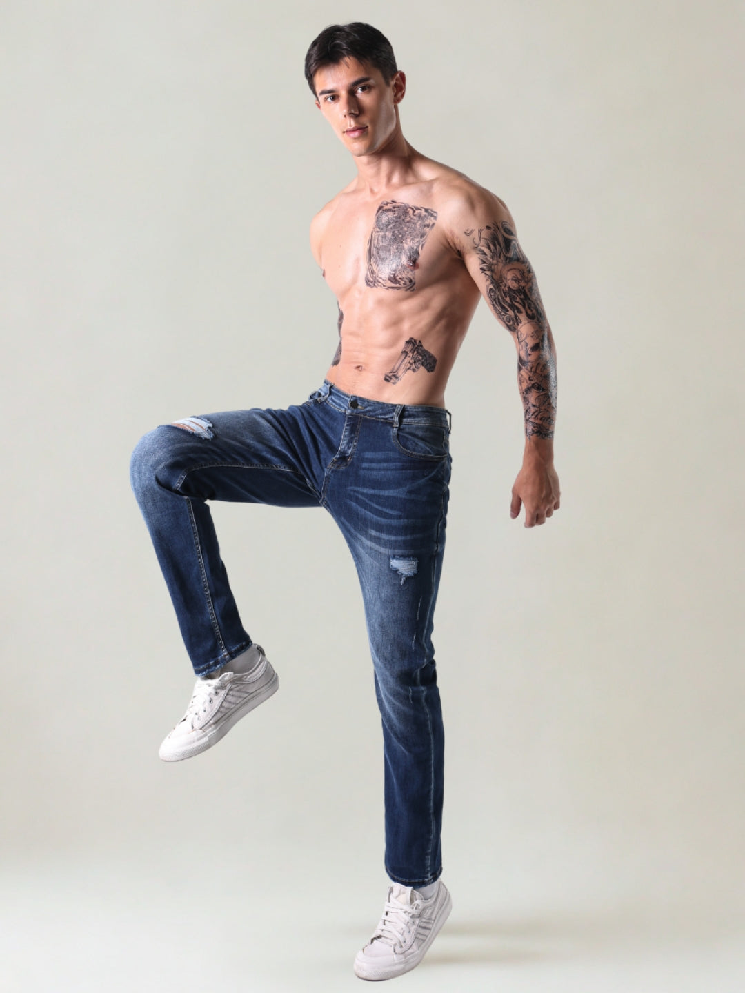 L'MONTE Imported Denim Jeans Pant for Men Blue Stretchable Jeans My Store