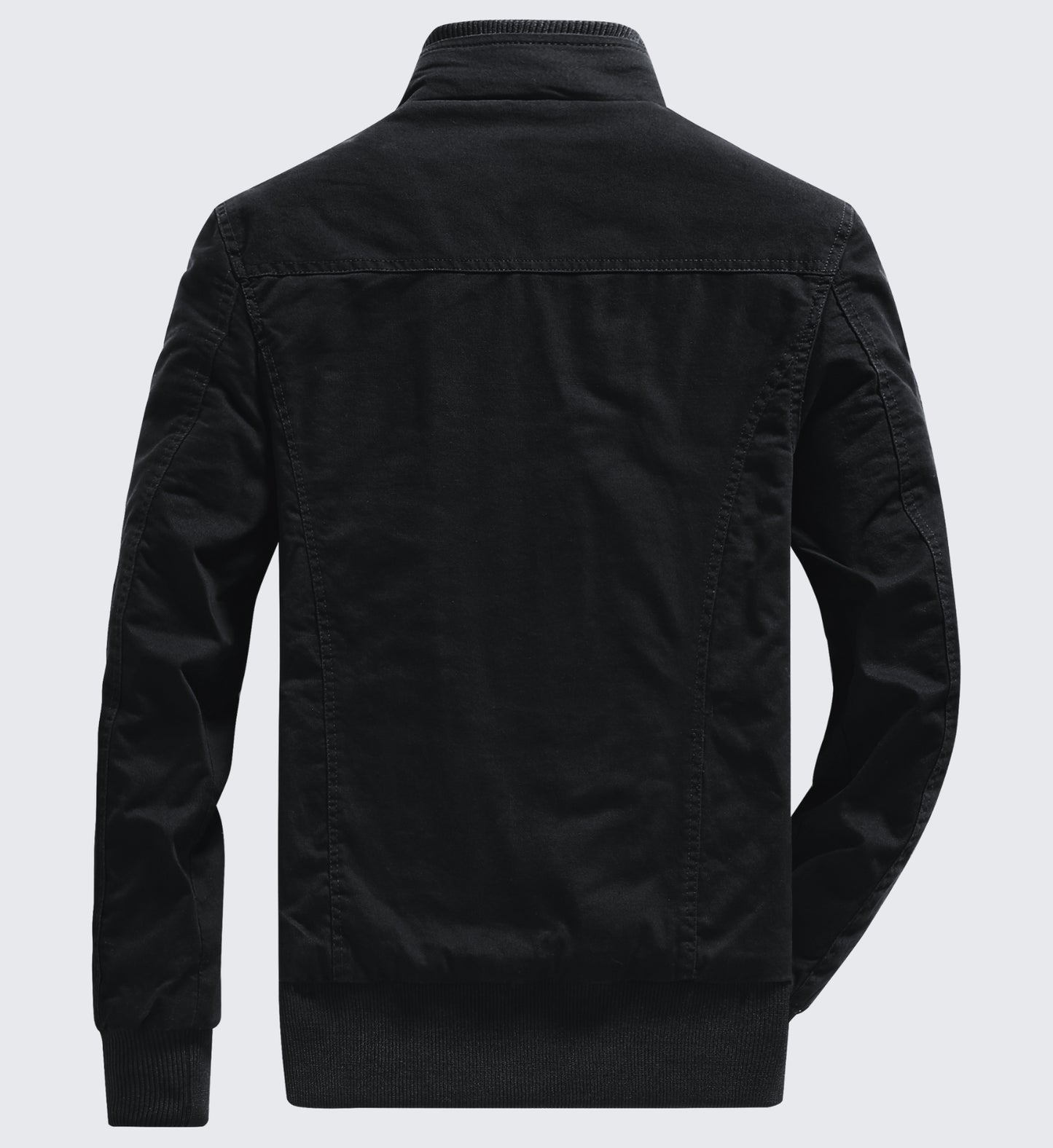 L'MONTE Men's Military-Style Black Cargo Jacket For Mild Winter My Store