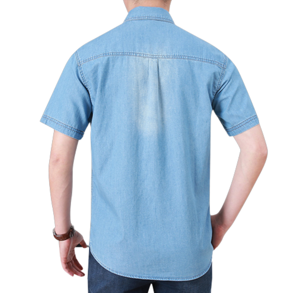 L'MONTE Imported Men's Washed Denim Shirts for Men My Store