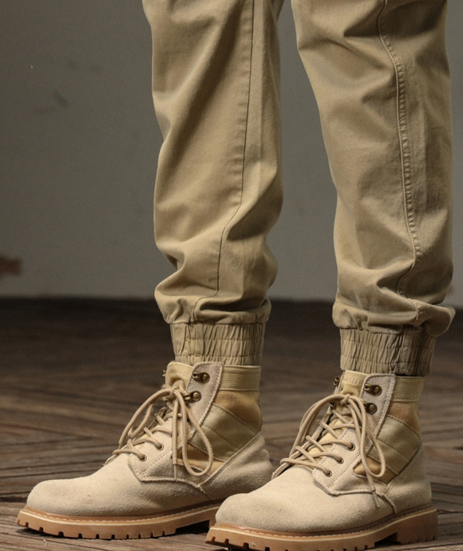 L'MONTE Imported Men's Slim Fit Casual Khaki Cotton Cargo Joggers My Store