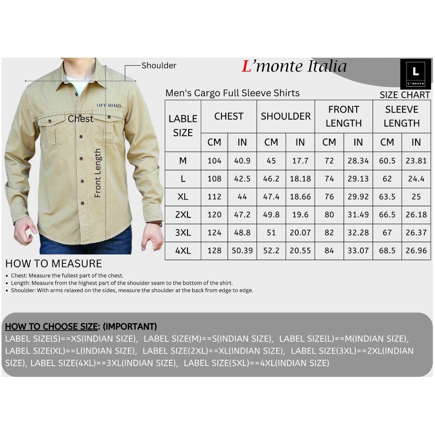 L'MONTE Imported Men's Cotton Green Casual Full Shirts Lmonte International