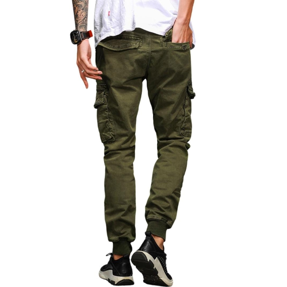 L'MONTE Imported Slim Fit Green Joggers My Store