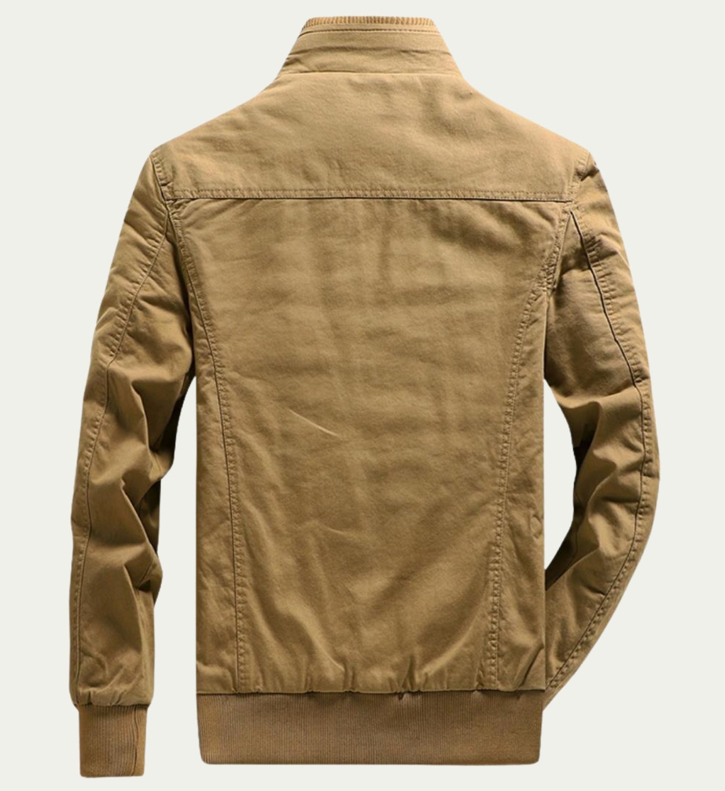 L'MONTE Men's Military-Style Khaki Cargo Jacket For Mild Winter My Store