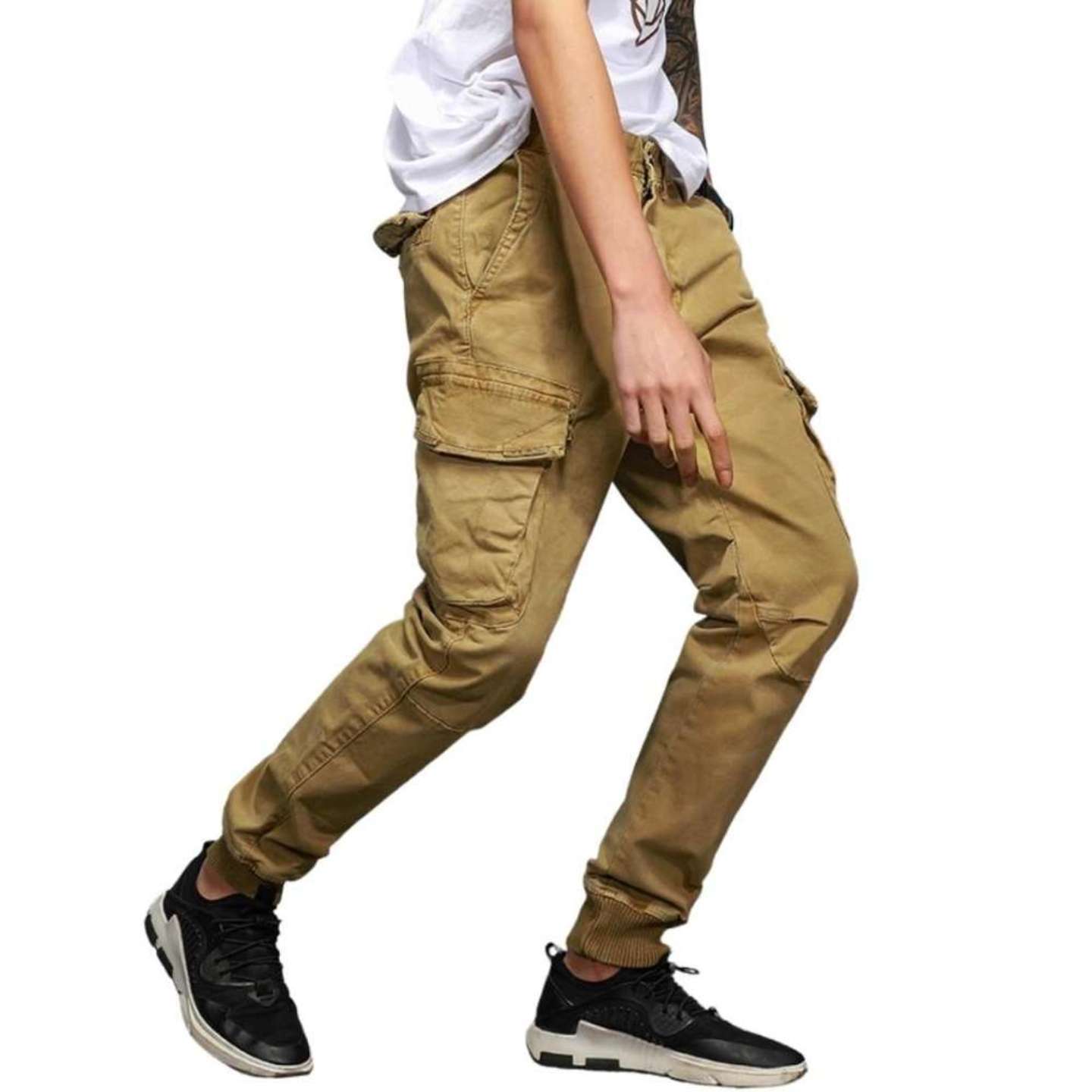 L'MONTE Imported Slim Fit Khaki Joggers My Store