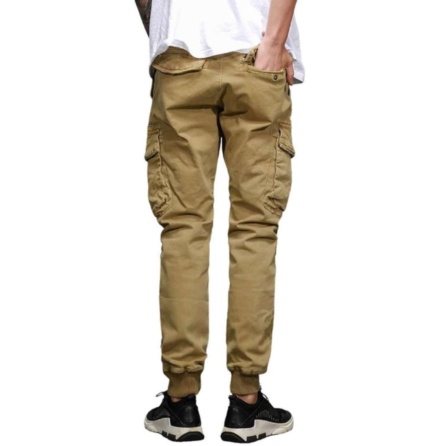 L'MONTE Imported Slim Fit Khaki Joggers My Store