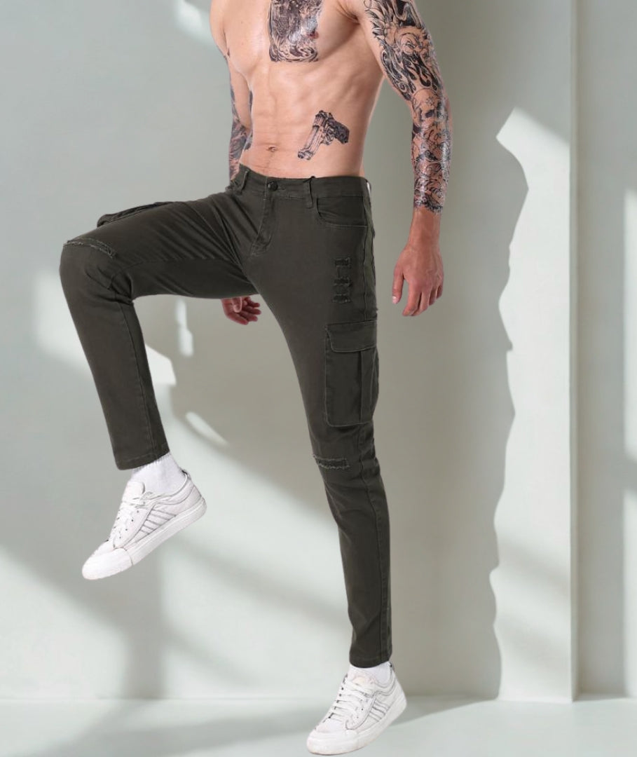 L'MONTE Imported Multi Pockets Cotton Cargo Joggers My Store
