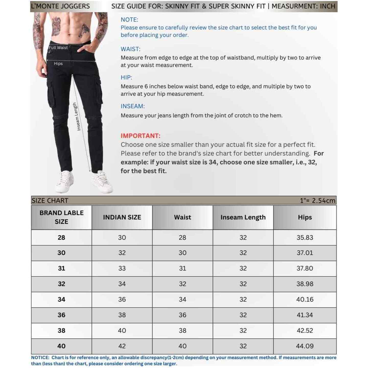 L'MONTE Men's Skinny Fit Stretchy Joggers My Store