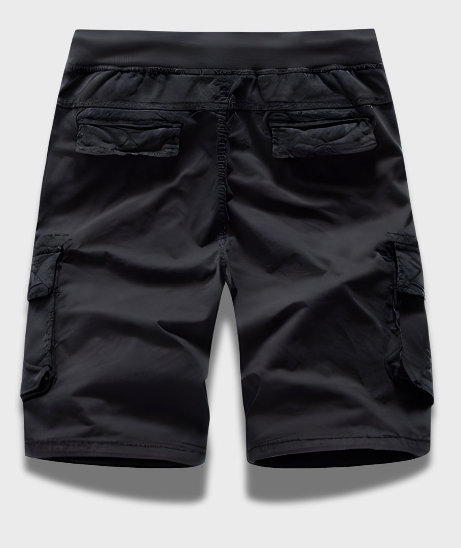 L'MONTE Men's Imported Black Cotton Cargo Shorts My Store