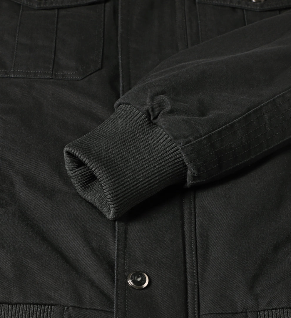 L'MONTE Men's Black Military-Style Cargo Winter Jacket My Store