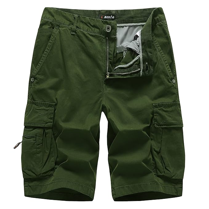 L'MONTE Imported Men's Relaxed Fit Outdoor Multi-Pocket Cotton short My Store