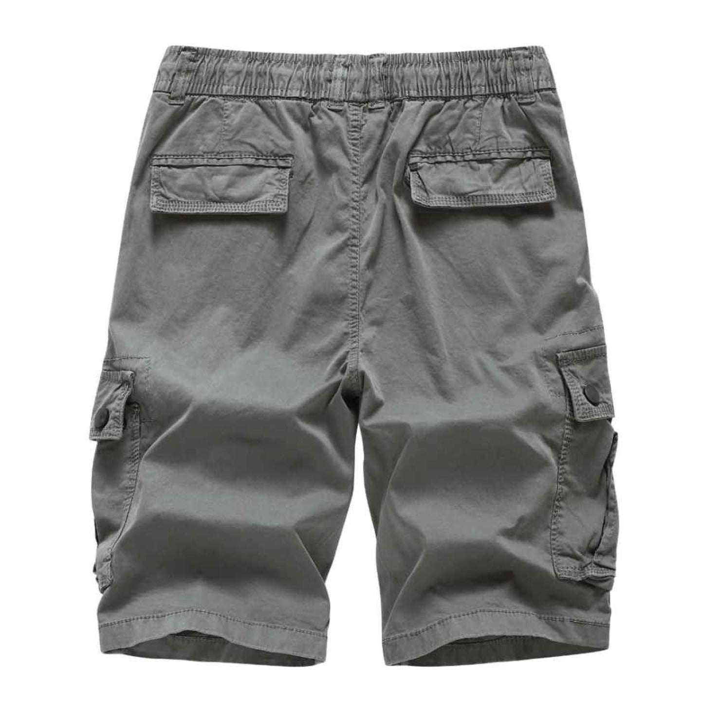 L'MONTE Imported Expandable Elastic Waist Grey Outwear Cargo Shorts My Store