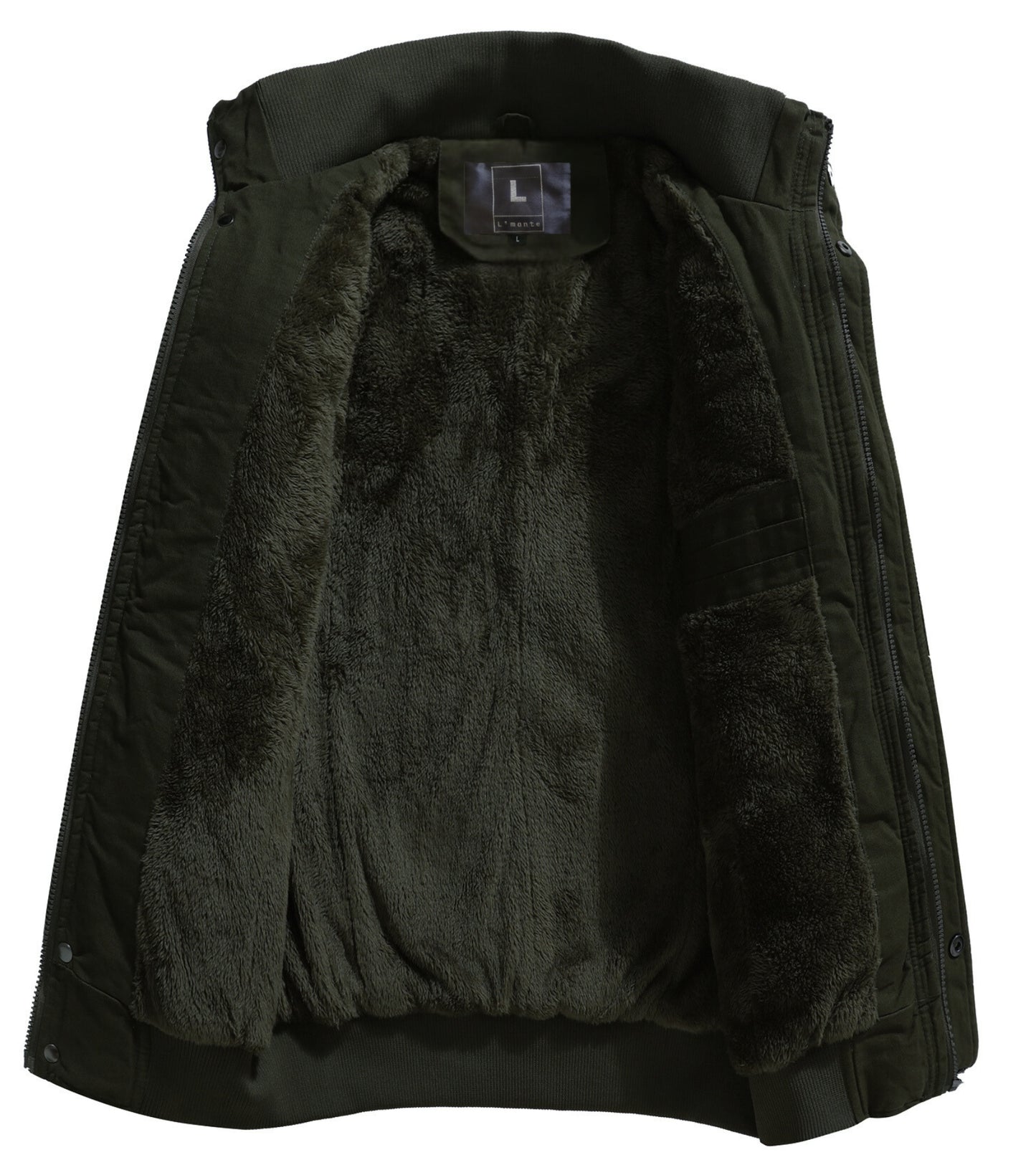 L'MONTE Men's Army Green Military Style Cargo Cotton Jacket My Store