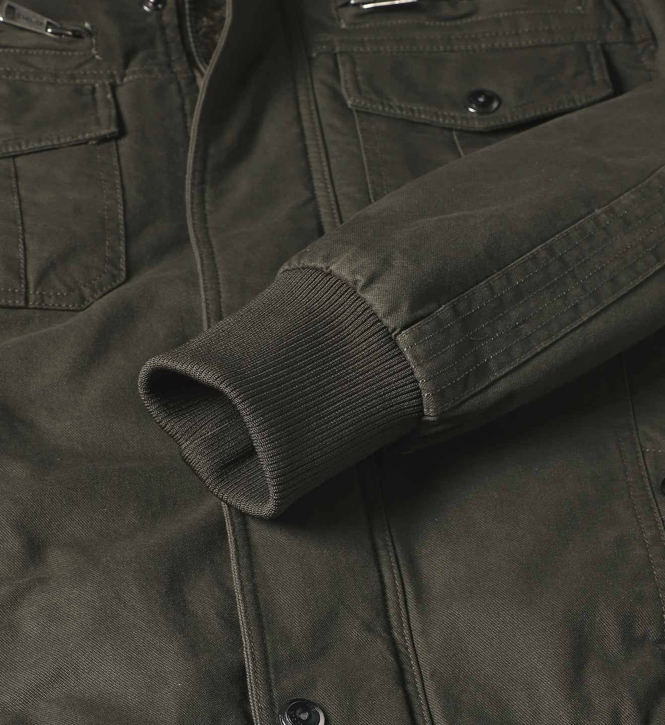 L'MONTE Men's Army Green Military-Style Cargo Winter Jacket My Store