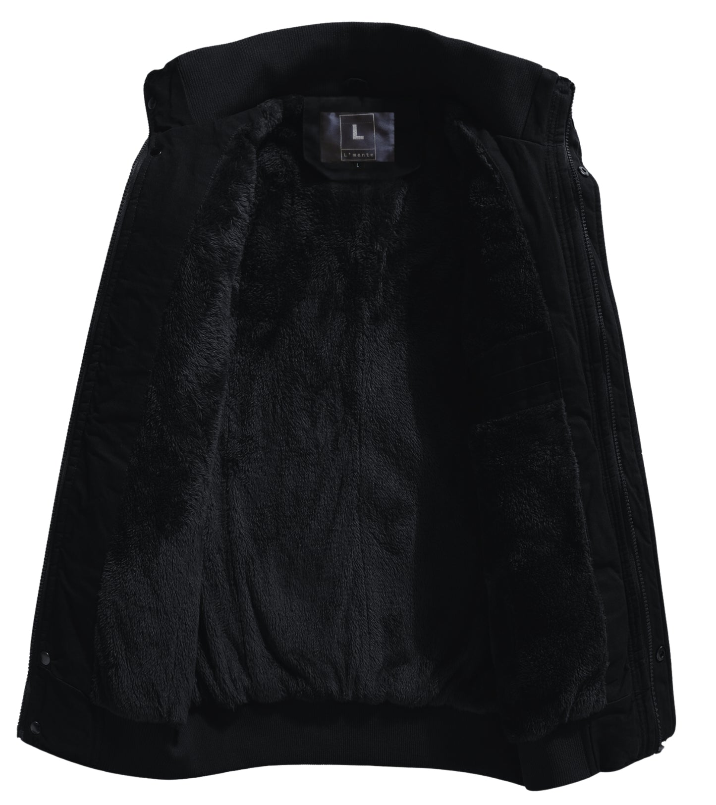 L'MONTE Men's Black Military Style Cargo Cotton Jacket My Store