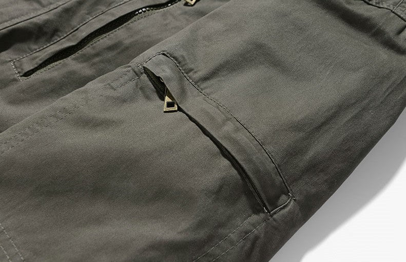 L'MONTE Men's Cotton Army Green Jacket For Mild Winter My Store