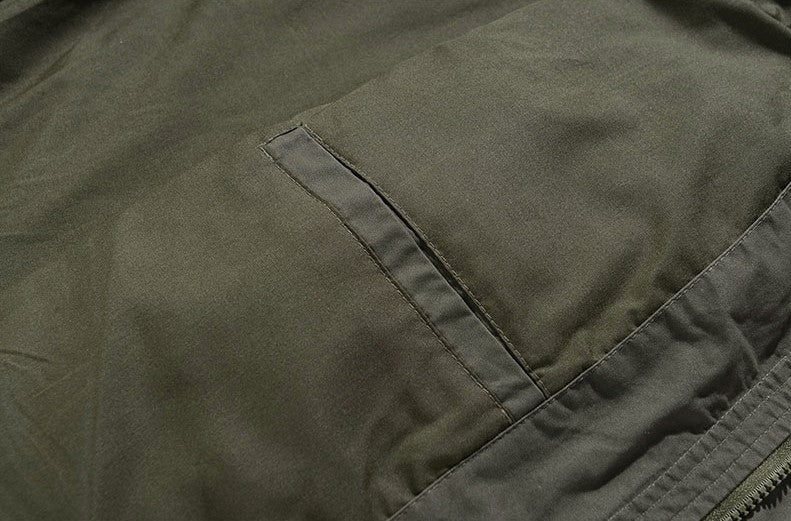 L'MONTE Men's Cotton Army Green Jacket For Mild Winter My Store