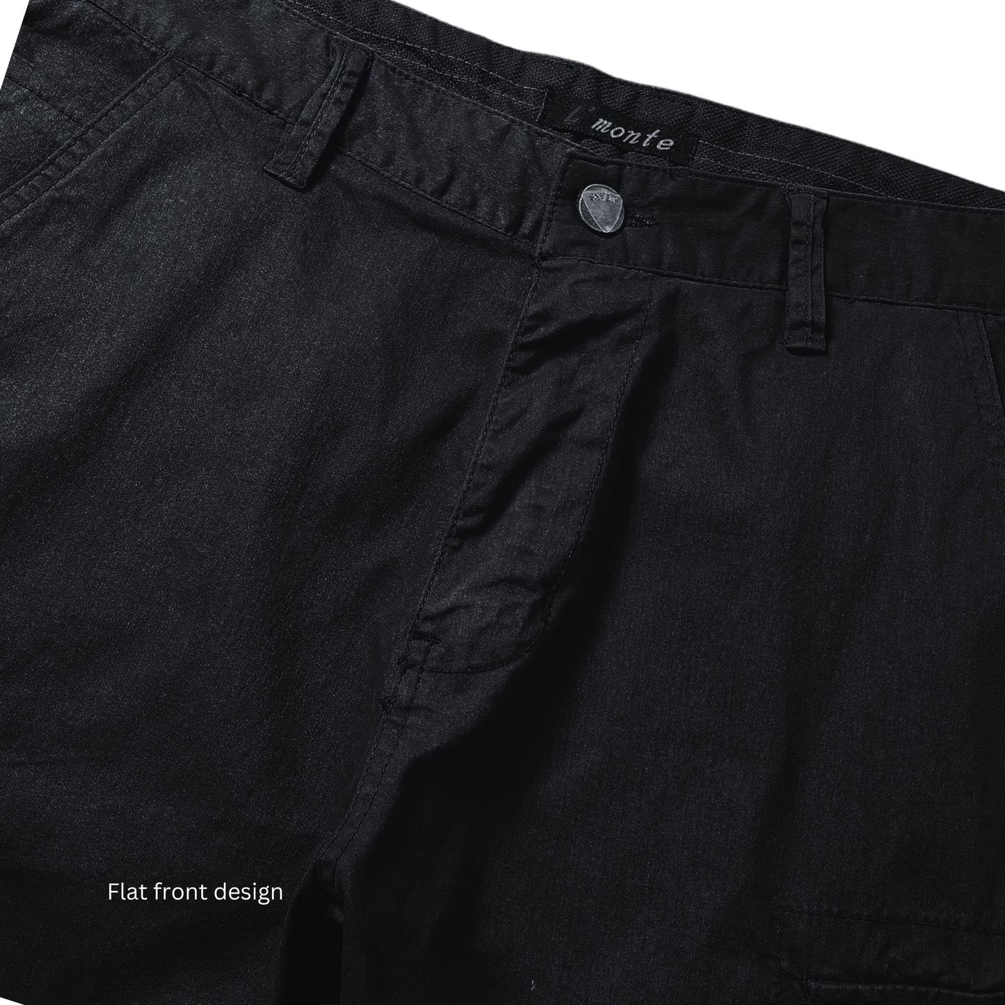 L'MONTE Men's Imported Cotton Black Casual Shorts My Store