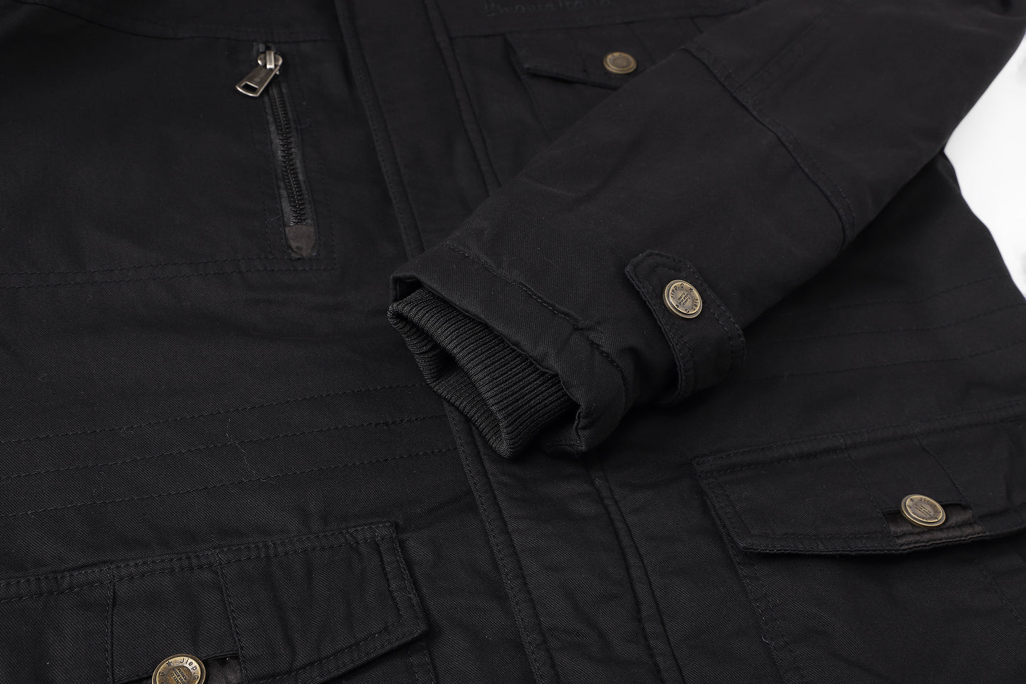 L'MONTE Men's Black Heavy-Duty Winter Cargo Jacket My Store