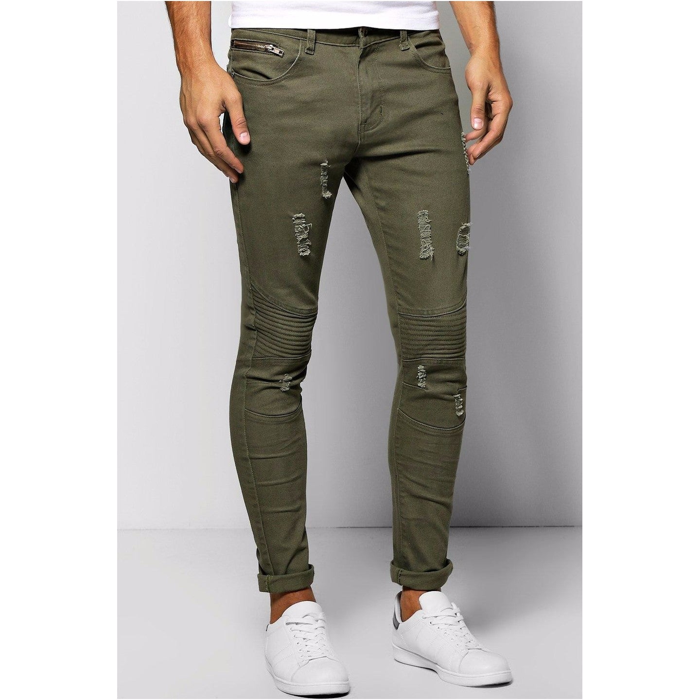 L'monte Distressed Skinny Chinos My Store