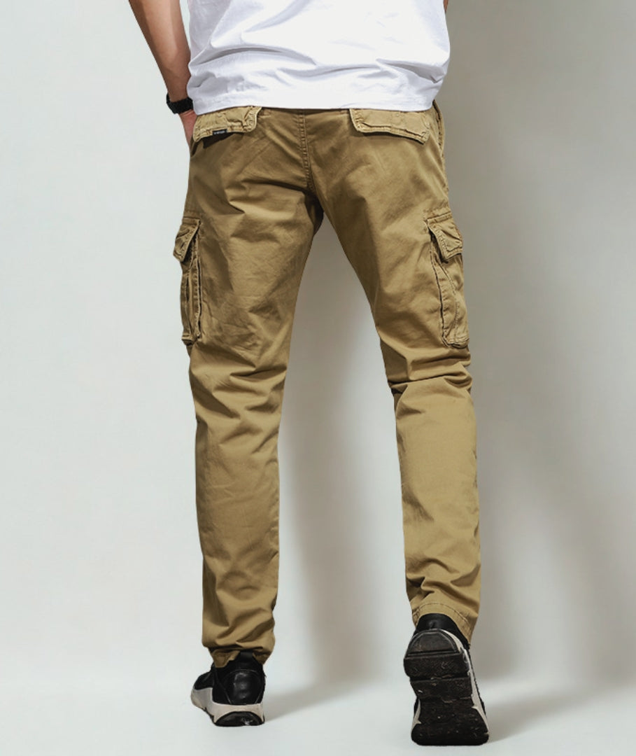 L'MONTE Imported Men's Regular Fit Casual Khaki Cotton Cargo Joggers My Store