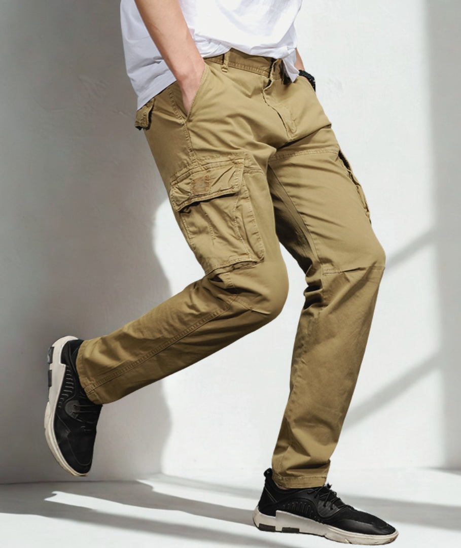 L'MONTE Imported Men's Regular Fit Casual Khaki Cotton Cargo Joggers My Store