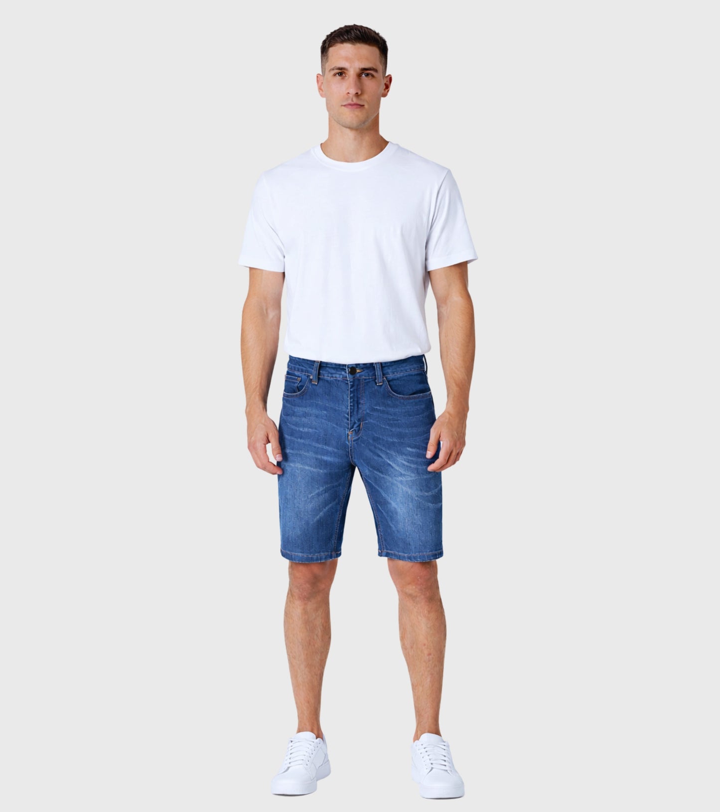 L'MONTE Men's Premium Skinny Fit Stretchable Denim Shorts My Store