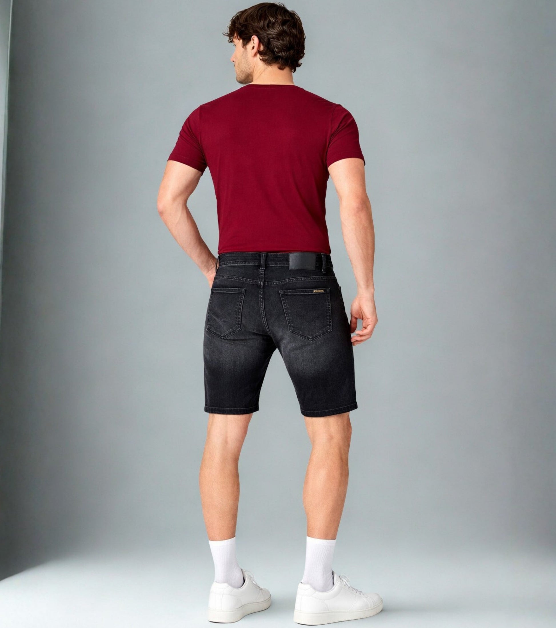 Men Imported Skinny Fit Stretchable Denim Shorts – Casual Summer Wear My Store