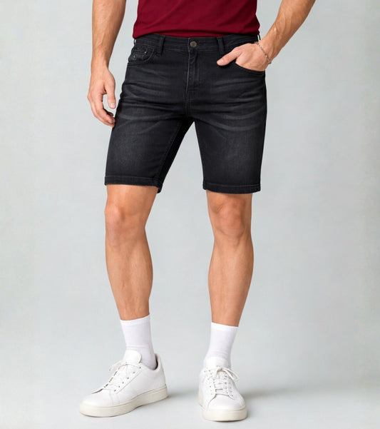 Men Imported Skinny Fit Stretchable Denim Shorts – Casual Summer Wear My Store