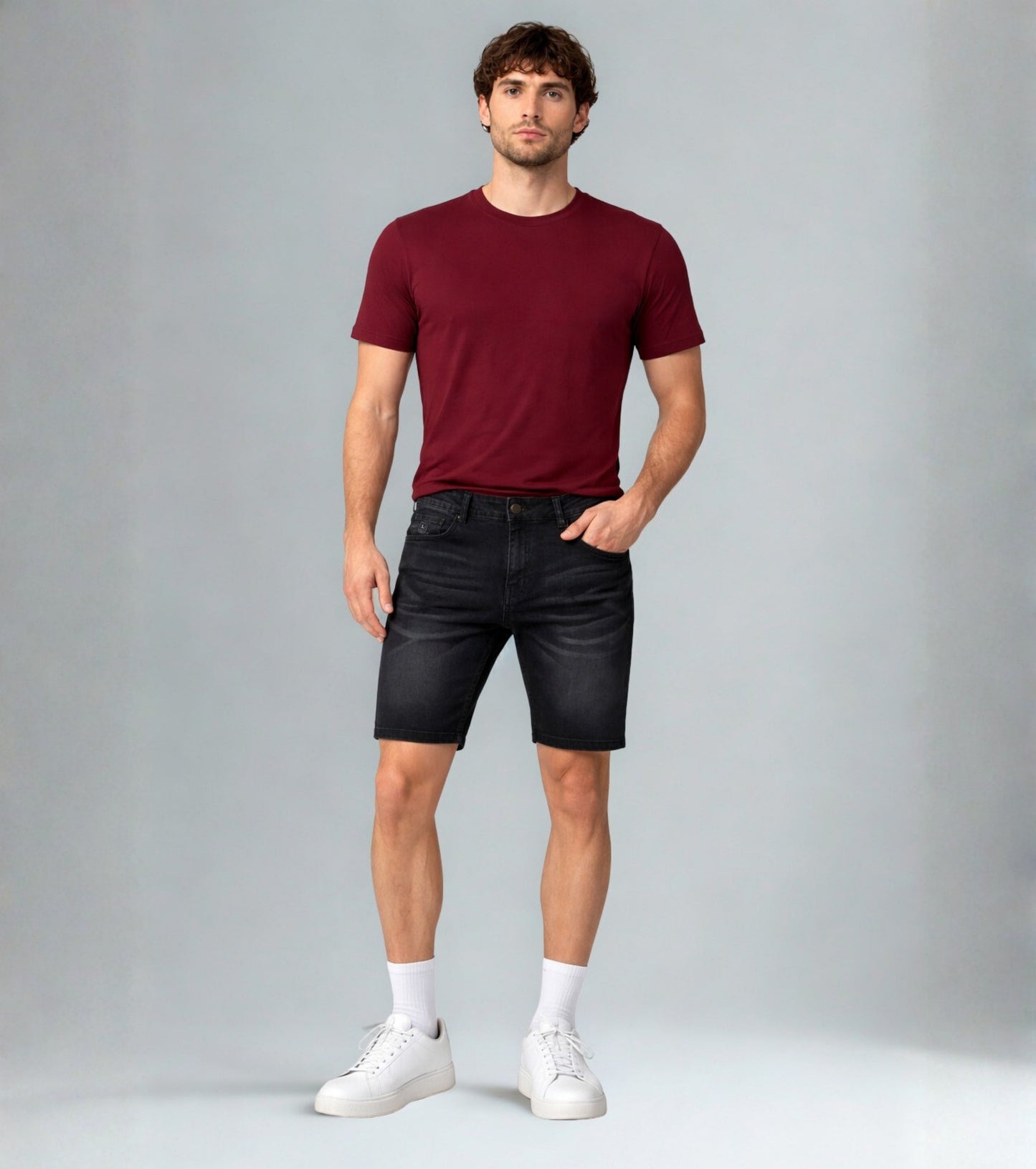 Men Imported Skinny Fit Stretchable Denim Shorts – Casual Summer Wear My Store