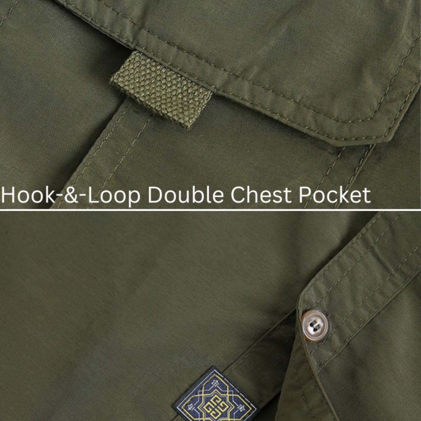 L'MONTE Quick Dry Full Sleeves Double Blue Pockets Shirts Lmonte International