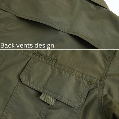 L'MONTE Quick Dry Full Sleeves Double Blue Pockets Shirts Lmonte International