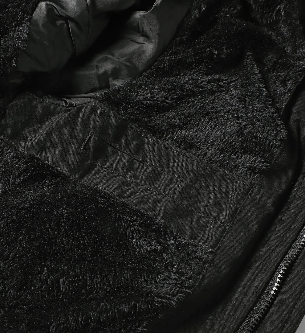 L'MONTE Men's Black Military-Style Cargo Winter Jacket My Store