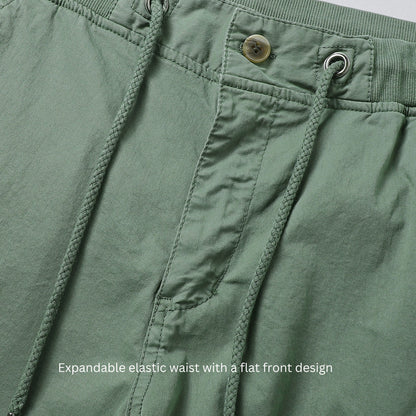 L'MONTE Imported Men's Cotton Green Cargo Shorts Lmonte International
