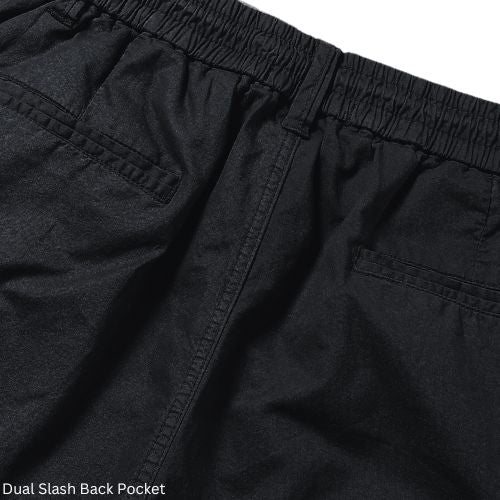 L'MONTE Imported Men's  Black Cotton Cargo Shorts Lmonte International
