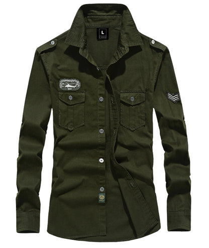L'MONTE Men's Full Sleeves Cargo Shirts for Men(SHILMF8521) My Store