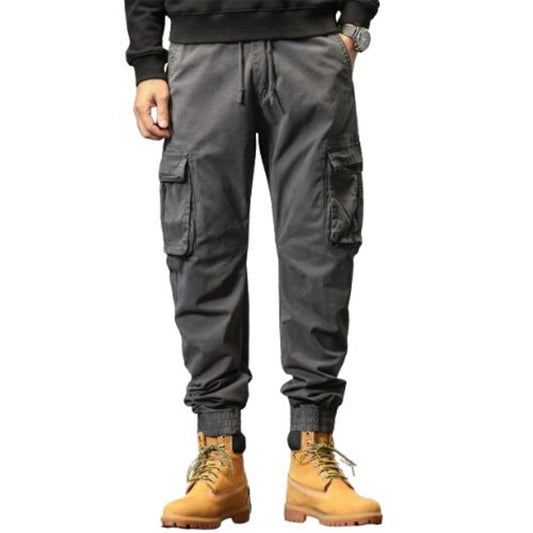 L'MONTE Imported Men's Slim Fit Casual Grey Cotton Cargo Joggers My Store