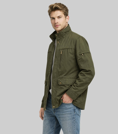 L'MONTE Men's Cotton Army Green  Fall Jacket For Mild Winter My Store