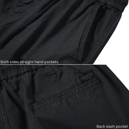 L'MONTE Imported Men's  Black Cotton Cargo Shorts Lmonte International